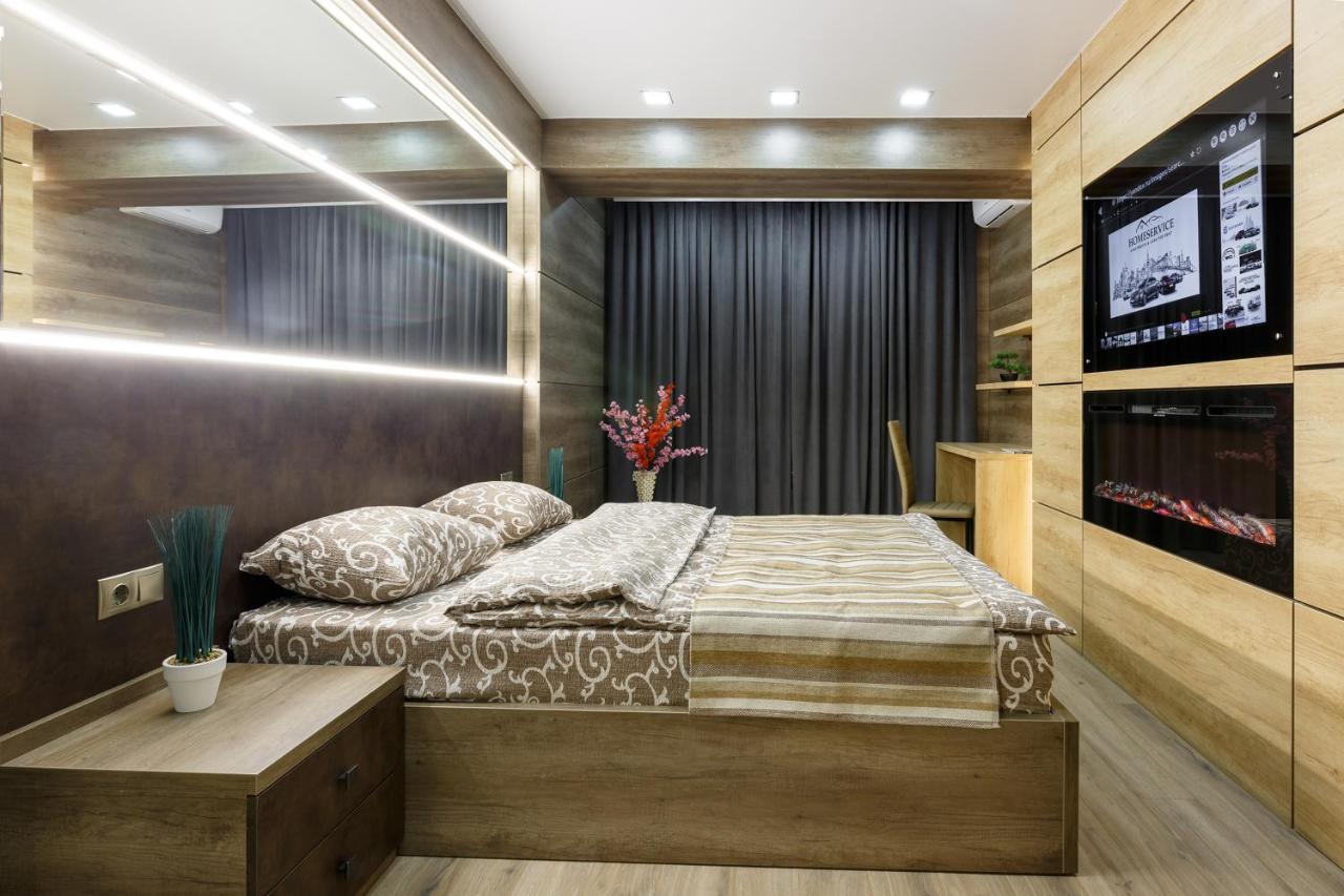 City Center. Panoramic Windows. Fireplace. Chisinau Luaran gambar